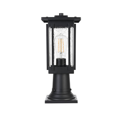 Lampadaire d'extérieur 6,5 pouces noir Meurer