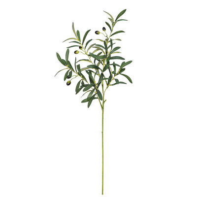 Artificial Olive Leaf Branch