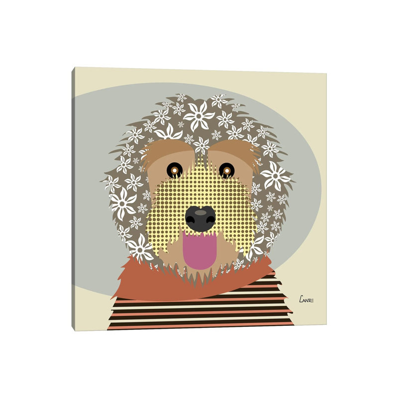 «Labradoodle» par Lanre Studio, impression sur toile tendue, H 12 po x l 12 po x P 0,75 po