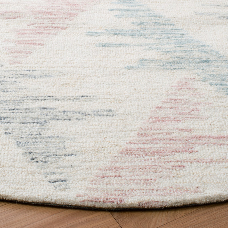 Damariscotta Drive Hand Tufted Wool And Cotton With Latex Geometric Rug, Rectangle 3' x 5'