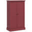 Armoire de rangement pour garde-manger de 41 po, armoire de cuisine autoportante avec 12 tablettes de porte, portes doubles, étagère à 5 niveaux et tablettes réglables