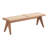 Alinna Bench with Rattan Seat in Natural