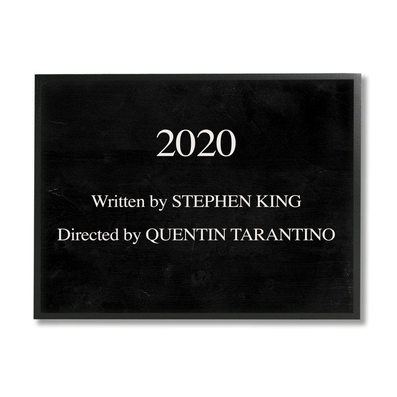 «2020 By King And Taratino», H 24 po x l 30 po, Giclée encadrée noir minuit