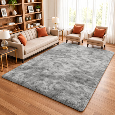 Machine Tufted High Pile Shag Area Rug(Ultra Soft & Fluffy)