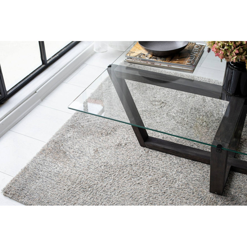 Jecory Cross Legs Coffee Table, Anthracite