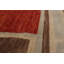 Tapis de zone en laine ivoire/cuivre 4 pi 9 po x 6 pi 9 po main one-of-kind noué la Brittain