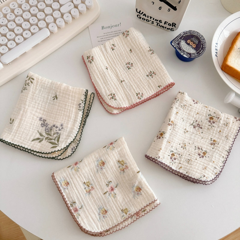 Chiffons de nettoyage très absorbants à motif floral