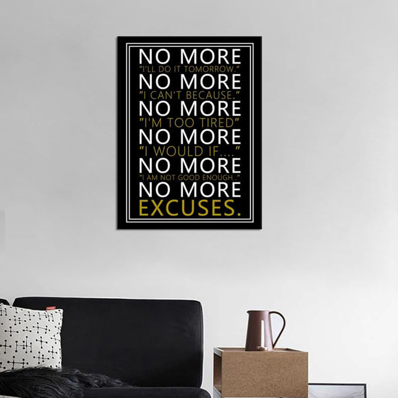 Art mural inspirant pour le bureau No More