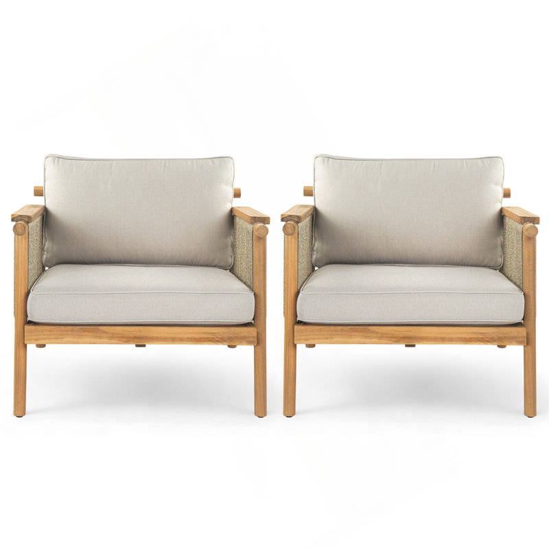 Fauteuil club d'extérieur Sumbawa, ensemble de 2