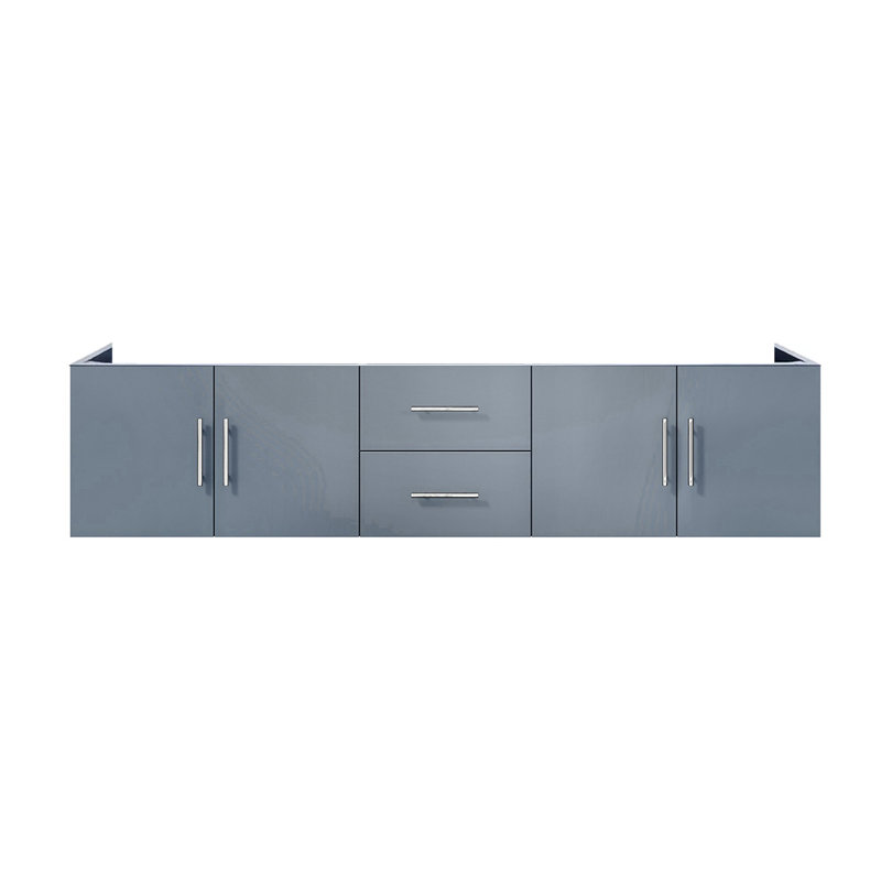 Meuble-lavabo double (armoire seulement), Gris foncé, L 80 po