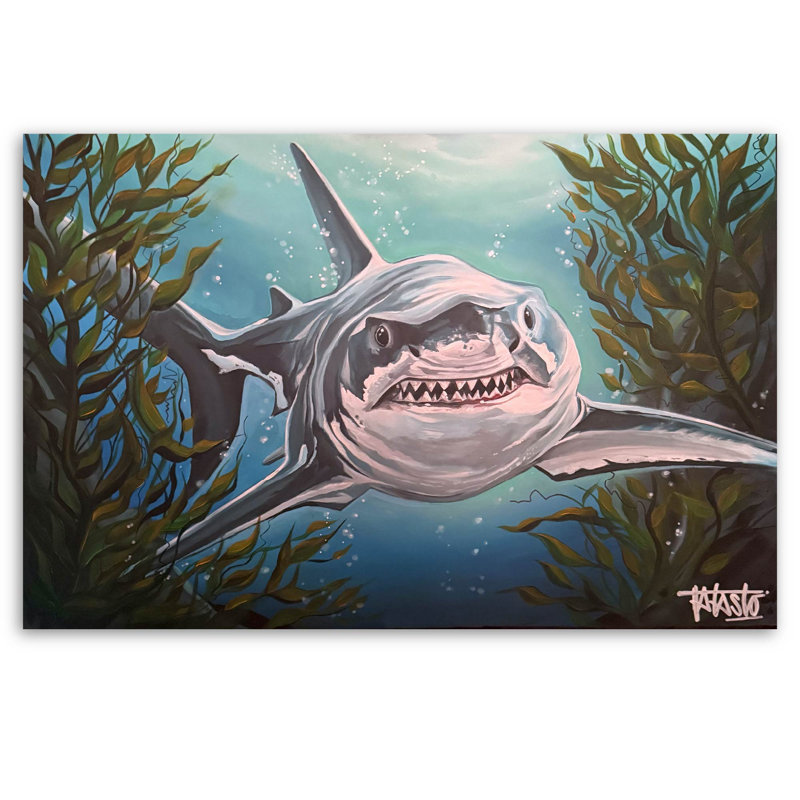 Toile tendue avec châssis 24 po x 36 po «Great White» Studio Series Todd Laslo, H 24 po x l 36 po