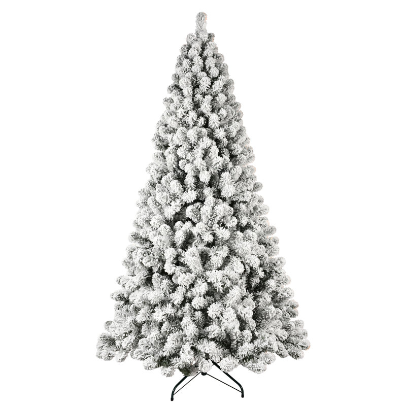 Arbre de Noël illuminé 6 pi avec lumières et base en métal 6 pi