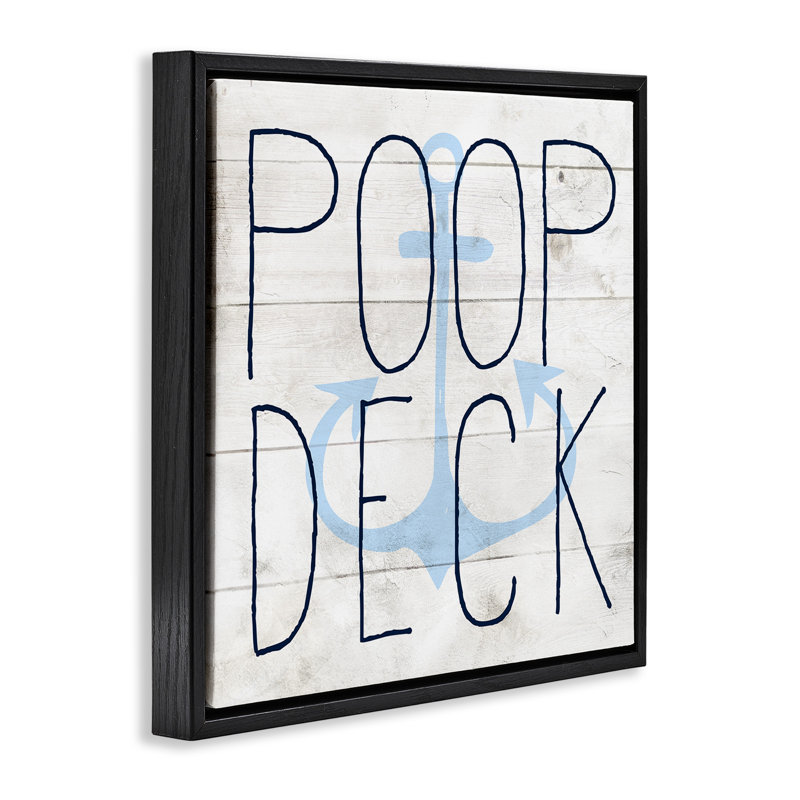 Pont de plage amusant, H 18 po x l 18 po, Cadre flottant noir de jais