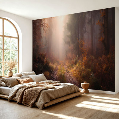 Papier peint adhésif auto-adhésif moderne pour la chambre à coucher L 69 po x l 96 po Peel and Stick