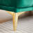 Compression Sofas Set, Green Velvet Wood Frame Modern Home Seating