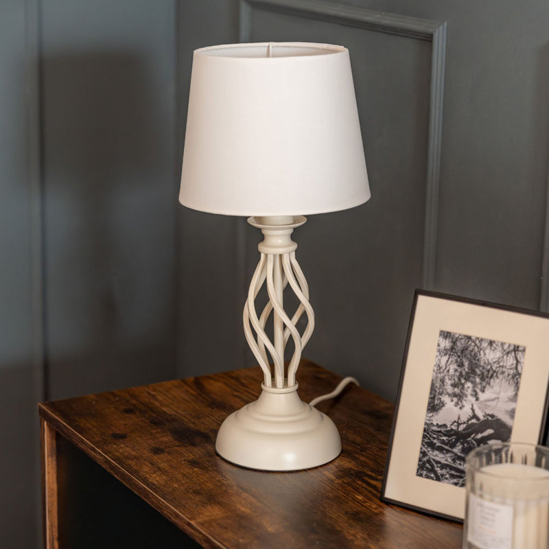 Adim Metal Table Lamp, Cream
