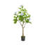 Arbre d'hortensia artificiel de 4 pi avec pot, feuilles de soie, plante artificielle, décor intérieur pour le bureau à domicile