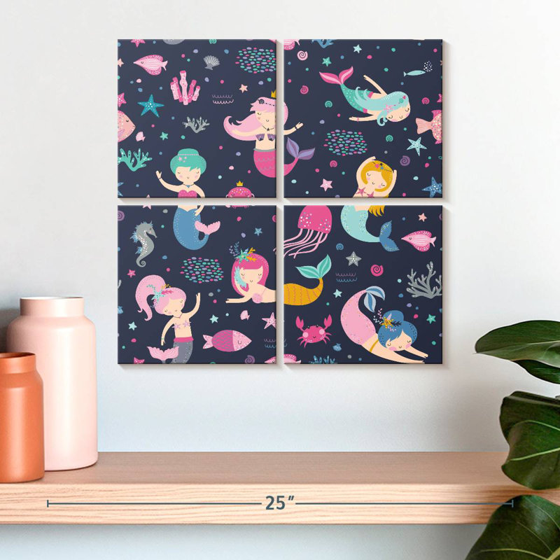 Ashelle Mermaid Princesses, 18'' H x 18'' W