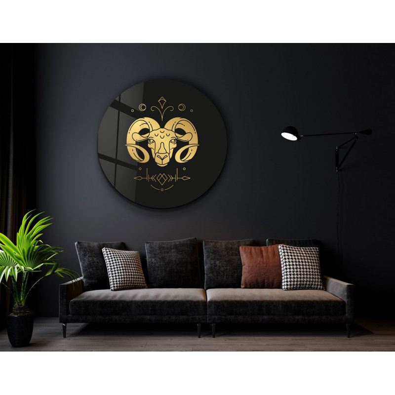 Superbe peinture murale en verre trempé 23,6 po x 23,6 po | 100% verre trempé d'une épaisseur de 0,16 pouce, imprimé UV pour des couleurs éclatantes | Parfait pour la décoration intérieure, le salon et les espaces de bureau, design durable et élégant
