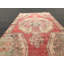 Tapis turcs, tapis de 4,3 x 7,1 pi, tapis tendance, tapis rétro, tapis tissés à la main rouge