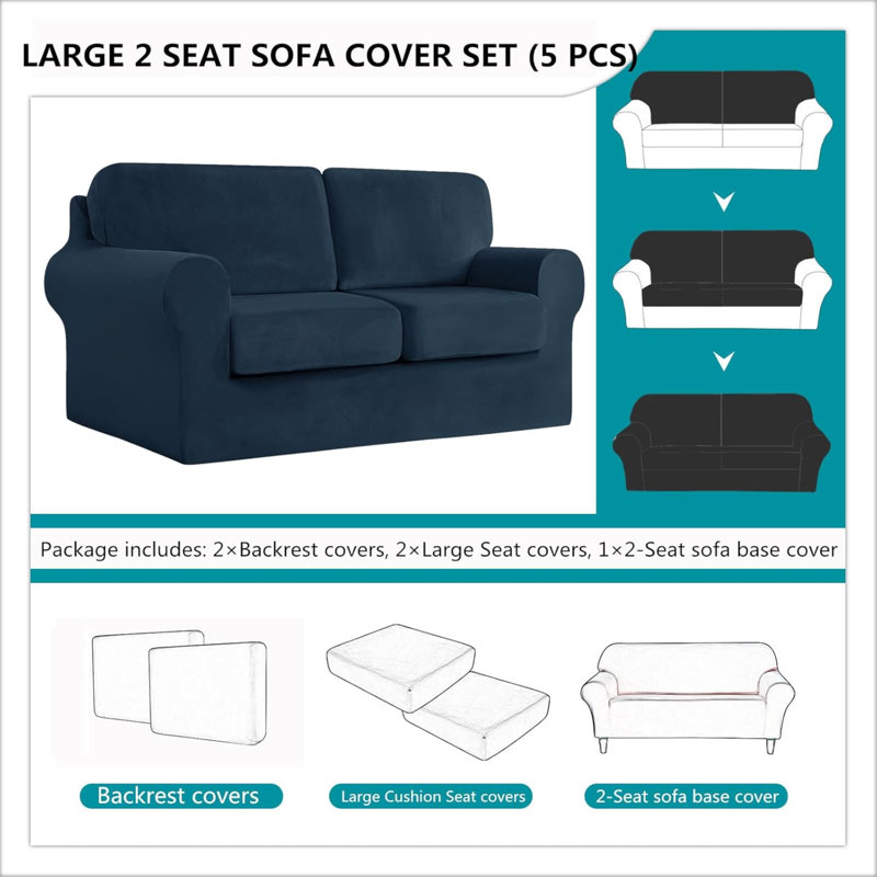 Outdoor Patio Sofa Cover, Blue