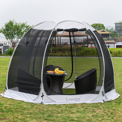 Pop-Up Canopy Screen Tent Screen House Patio Gazebo - Lightweight Outdoor Screen Room with Mosquito Netting, UPF 50+ UV Protection, Easy Setup & Carry Bag, Fits Adults for Camping,Garden,Backyard,2-4-8-12 Adults