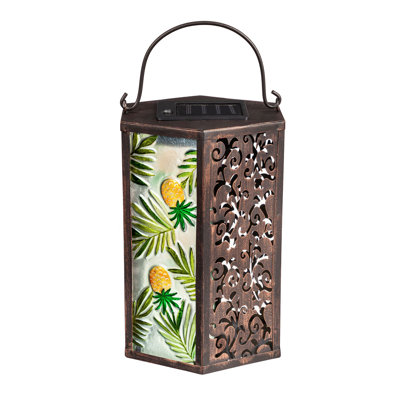 8.27'' Solar Powered Integrated LED Outdoor Lantern