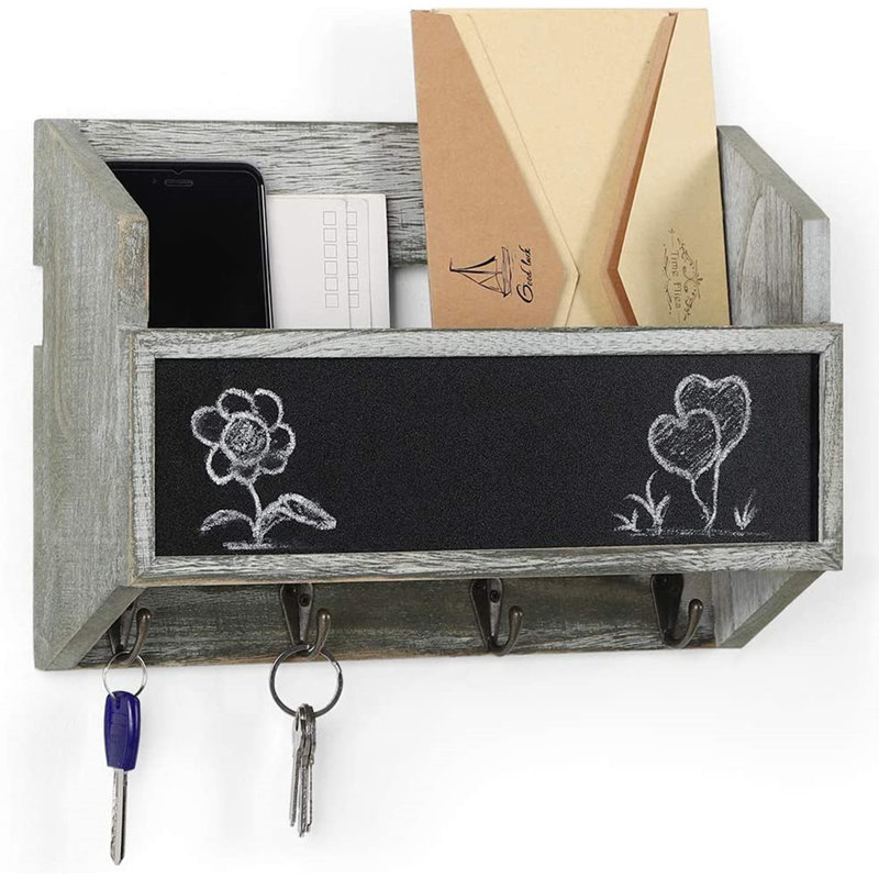 Leonzia Solid Wood Wall Organizer