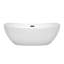 Baignoire de trempage autoportante en acrylique 65 po. X 32 po. Rebecca-50480689