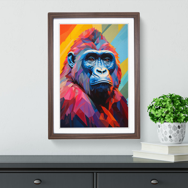 Gorilla Cubism - Framed Print