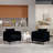 Shalon Velvet Upholstered Accent Chair with Cushion & Metal Legs-114549914