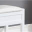Banc avec rangement pour chaussures, blanc
