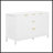 Wave Design Sideboard With 3 Adjustable Shelves, 3 Drawers, And Soft-Close Doors For Elegant Storage And Display-718566627