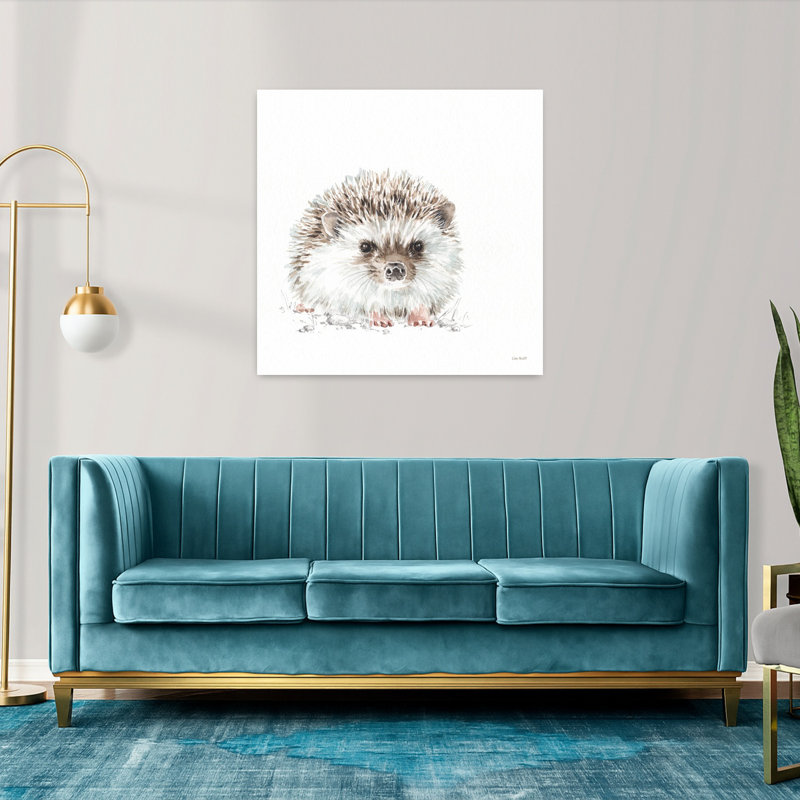 «Contemporary Forest Friends Vii With Animals», art noir, H 36 po x l 36 po
