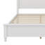 Structure de lit plateforme, lit plateforme de style rétro avec support en lattes de bois-1387452021-1387452023
