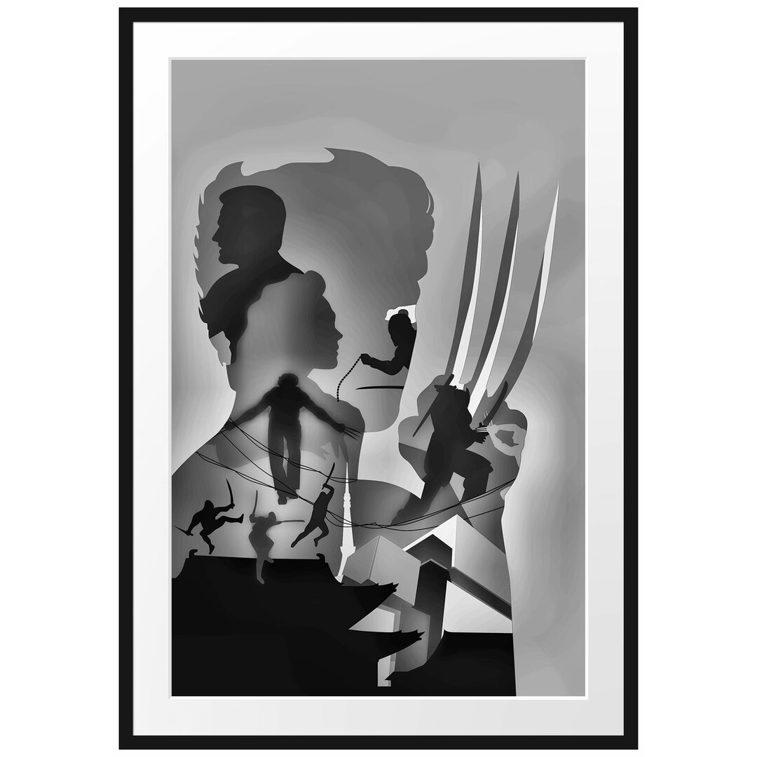 Gerahmtes Poster Wolverine