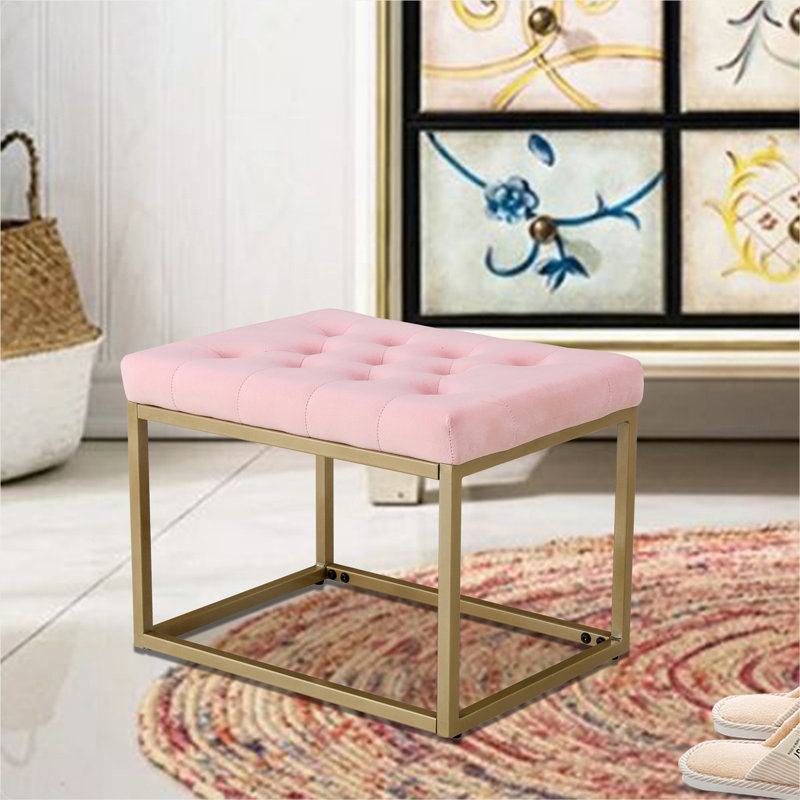 Banc en métal Latifat, Rose