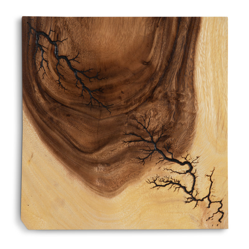 Lightning Wall Tile, Chamcha Wood