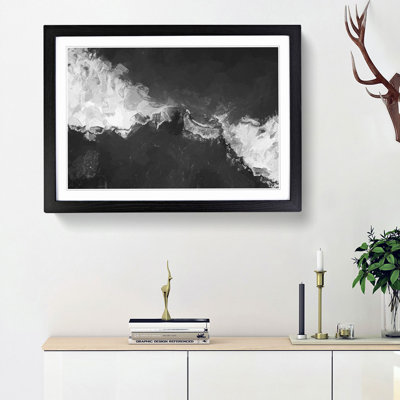 Surfing the Waves - Picture Frame Graphic Art Print
