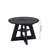 43.3in-59in Extendable Dining Table For 4-6, Round Kitchen Dining Room Table With Removable Leaves, Cross Base And Storage Shelf-2010458290