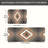 Geometric Wood Diamond 2-Piece Entryway Kitchen Mats-598870801