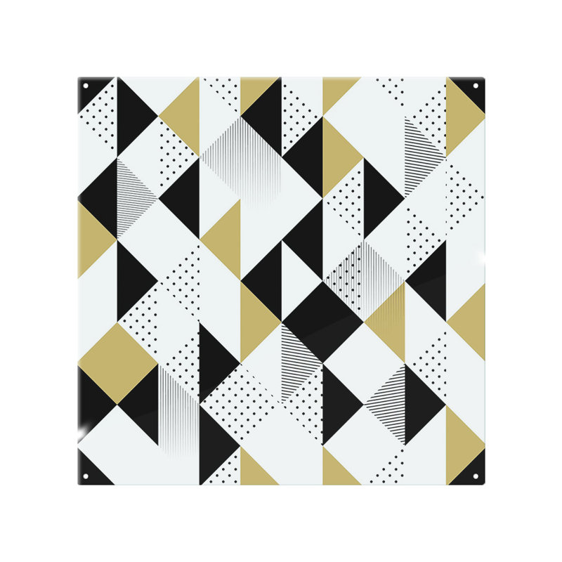 Geometric Triangles Splash Back, 70cm L x 50cm W