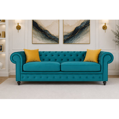 Frances 3 Seater Chesterfield Sofa Velvet