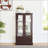 Lighted Glass Curio Cabinet With Adjustable Shelves - Elegant 2-Door Display & Built-In Drawer-598228366