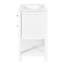 Meuble-lavabo de salle de bain 30 po - Céramique, structure en bois massif, 5 tiroirs, blanc, style armoire moderne en céramique-56216048