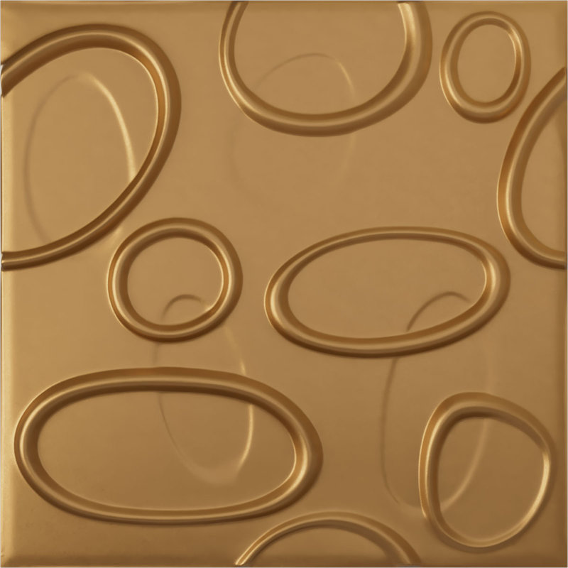 Felix EnduraWall Decorative 3D Wall Panel, Gold