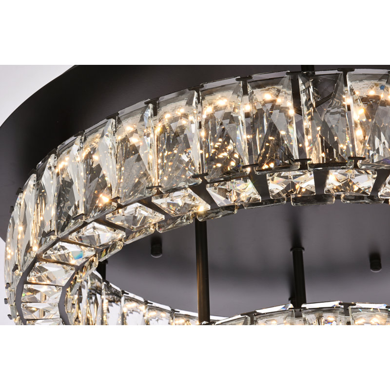 Plafonnier encastré à DEL 17,7 po Bodell, Noir, H 10 po x l 30 po x P 30 po, 36