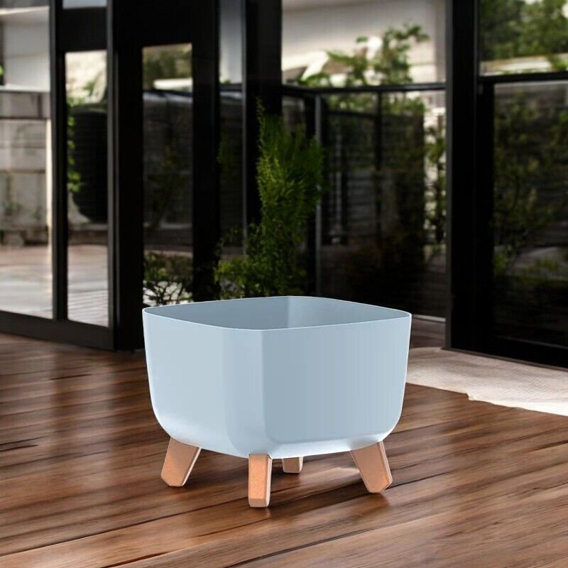 Talonda Pot Planter, Light Grey, 27cm H x 40cm W x 40cm D