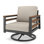 Chaise berçante d'extérieur en métal avec coussin Sunbrella Townsend