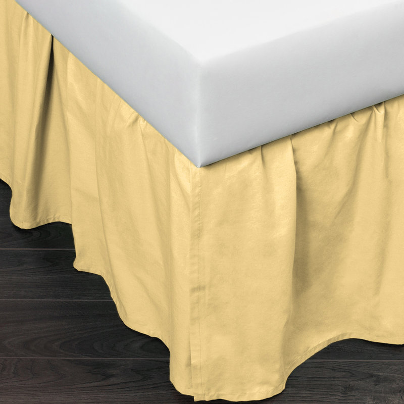Brighton Ruffled Bed Skirt, Twin, Yellow